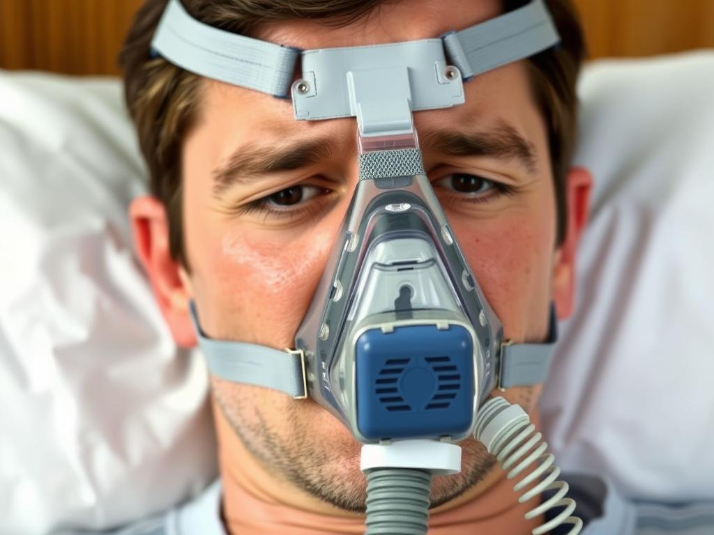 使用睡眠呼吸機時感到呼吸困難的情況
