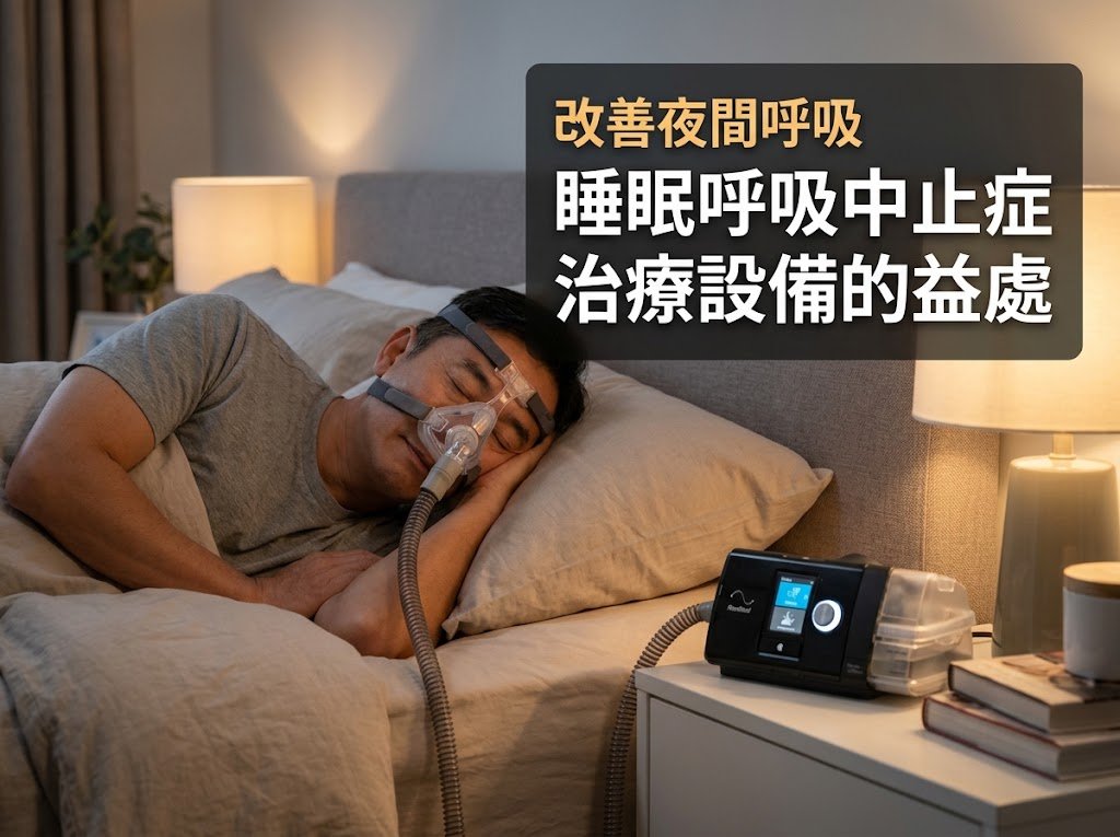 使用睡眠呼吸中止症治療設備改善夜間呼吸的益處